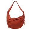 Bolsa de Pano da Moda, Roupa de Trabalho Leve, Bolsa de Ombro de Grande Capacidade para Estudantes, Bolsa Dumpling Transversal de Tecido de Nylon Impermeável