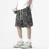 2025 Camuflado Tendência Marca Retrô Estampa Total Shorts Masculino Ins Verão Soltos Casuais Estilo Havaiano Calças Casuais de Praia