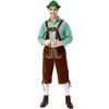 Pinse Amazon Ropa Tradicional Alemana para Hombre Oktoberfest Camisa a Cuadros Tirantes Bordados con Capucha Set