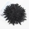 Bloque de Reemplazo de Cabello Corto Rizado para Mujer de Comercio Exterior Peluca Rizada de Tornillo Africano Bloque de Cabello Peluca Afro Esponjosa Bloque de Cabello