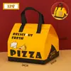 Bolsa Térmica para Entrega de Pizza, Bolsa Desechable de Papel de Aluminio con Empaque Especial, para Hornear Pastel, Té de Leche, Bolsa Tote para Barbacoa, Personalizada