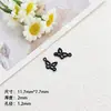 Aleación Hueca Mariposa Doble Colgante Color Pintura para Hornear Pintura para Hornear Dibujos Animados con Cuentas Superficie Lisa Cadena de Teléfono Móvil Pulsera Colgante DIY