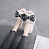 Zapatos de Casa con Lazo para Mujer 2023 Primavera Coreanos de Felpa para Interior Zapatos de Moda Antideslizantes Zapatillas de Algodón para Casa
