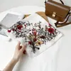Bufanda de Algodón Lino Seda Espiga de Moda y Versátil con Estampado de Cadena de Alta Gama, Bufanda Decorativa para Cuello, Bufanda para Mujer al por Mayor