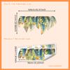 MS2535 Plantas Tropicais Tartaruga Folha Adesivos de Parede Sala de Estar Quarto Sofá Fundo Adesivo de Parede Decorativo PVC