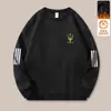 Sudadera con Capucha para Hombre Otoño e Invierno 2025 Nueva Juventud para Hombre Holgada de Terciopelo Pesada Versátil