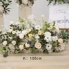 Nuevo Arreglo de Piso Grande para Boda Banquete de Compromiso Flor de Seda Arreglo Floral Decorativo Terminado Pasillo Arte Floral de Boda