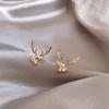 Pendientes de estilo coreano fresco, coloridos pendientes de mariposa y perlas, elegantes pendientes que combinan con todo, dulces y geniales, pendientes de alta calidad.