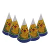 Sombrero de Papel con Tema de Dibujos Animados para Fiesta de Cumpleaños, Sombrero Triangular, Sombrero para Pastel de Cumpleaños Infantil, Sombrero Puntiagudo Decorativo para Fiesta de Adultos