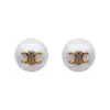Pendientes de perlas con diseño de letra para uso diario de nicho, pendientes elegantes de lujo ligero de alta calidad, versátiles, pendientes de celebridad de internet, pendientes