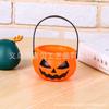 Tarro de dulces de calabaza portátil para Halloween, divertido juego de cinco piezas, cubo de calabaza, ambiente festivo, juguete decorativo