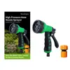 Pistola de Agua a Presión Moonspry con Múltiples Modos de Chorro, Adecuada para el Riego Diario de Plantas de Jardín, Herramienta de Jardinería