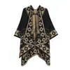 Chal de Viaje del Noroeste de Chuanxi Estilo Étnico Paisaje Pueblo Jacquard Capa Atmósfera para Fotos Ropa Exterior Cálida Más Vendido