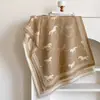 Novo Lenço Jacquard com Pintura de Paisagem Imitação de Caxemira para Mulheres, Xale para Sala com Ar Condicionado, Espesso e Quente para Outono e Inverno, Longo, Transfronteiriço