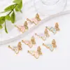 Transfronterizo Nuevo Acero Inoxidable Goteo de Aceite Mariposa Vintage DIY Collar Pulsera Joyería Accesorios Colgante Patrón Animal
