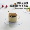 Posavasos de Vidrio para Té Transparente Bandeja Aislante de Calor Esterilla para Tazón Esterilla para Plato Hogar Ecológico Simple Vajilla de Grado Alimenticio