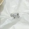 Anillo Minimalista de Zirconia Nicho Gama Alta Vintage Anillo para Dedo Índice Moda de Lujo Ligero Joyería Versátil