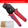 Alicate de prensagem a frio SN48B ferramenta de crimpagem 600pc plugue mola terminal isolamento SN-28B / 58B conjunto de bainha alicate de crimpagem