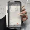 Adequado para Capa de Celular Apple 18Promax Duas em Uma Cor Sólida Moldura Transparente Iphone17 Anti-Queda 14 Capa Macia 16