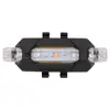 Luz de avión, luz intermitente, coche eléctrico, motocicleta, bicicleta, carga, lámpara de advertencia para prevención de colisión trasera, cambiada a luz trasera decorativa de colores