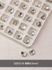 Venta caliente joyería para uñas diamante transparente al por mayor Super Flash corazón torcido hacha Diamante gota de agua cuadrado gordo mariposa diamante blanco accesorios para uñas