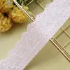 Lazo Rosa de 4 cm de Ancho Encaje Bordado de Algodón Accesorios Material para Decoración de Ropa y Cortinas Ancho
