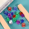 Suministro puntual dados de colores de esquina cuadrada nuevo material plástico acrílico accesorios de juguete juego de mesa múltiples combinaciones
