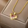 Collar Corazón de Océano de Celebridad de Internet Transfronterizo Simple Elegante Estilo Ins Diseño de Nicho Cadena para Clavícula con Forma de Corazón