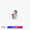 Aretes de Aleación de Titanio F136 Caja de Regalo Pequeña Circonita Incrustada Exquisitos Aretes para Cartílago del Oído con Rosca Interna Aretes para Labio Joyería para Piercing de Titanio G23