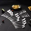 Vajilla de Acero Inoxidable 1010, Vajilla Occidental de Aspecto Elegante, Cuchillo para Bistec Comercial de Hotel, Tenedor, Cuchara de Postre, Cuchara, Impresión de Logo Posible