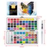 Conjunto de Tinta Aquarela Sólida de 50 Cores 72 Cores Caixa de Lata de Aquarela Pérola Suprimentos para Pintura Artística Arte de Unhas Transfronteiriço