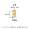 Colgante Amuleto de la Suerte Chapado en Oro Plata de Ley S925, Pulsera de Color Dorado Cintura Delgada, Anillo para Correr Cuentas de la Fortuna Accesorios DIY
