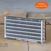 Adecuado para microevaporador CP2x6x240, condensador enfriado por aire, disipador de calor de aletas de tubo de cobre, puede alojar 2 unidades