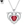 Knn-1047 Diseño de Nicho Collar de Delfín para Mujer Dibujos Animados Cadena para Clavícula Transfronteriza Lujo Accesible Accesorios de Colgante de Gama Alta