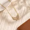Colar Borboleta Full Diamond Bestseller Cruzado Feminino Europeu e Americano Zircônia Microfixada Banhado a Ouro Cobre Sentido de Alto Padrão Corrente Clavícula Joia