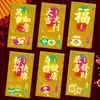 2027 Año del Cordero Sobre Rojo Creativo Brillo Mate Dibujo Animado Zodiaco Cien Yuan Mil Yuanes Sobre de Dinero de la Suerte para Año Nuevo