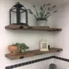 Soporte de pared de hierro forjado en forma de L para partición Estante de pared de carga triangular estante de pared estante de capa