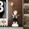 Adornos de Almacenamiento de Piso de Oso Espacial Sala de Estar Hotel Club Decoraciones Laterales para Mueble de TV Artesanías para Regalos de Inauguración