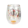Ponto Transparente Impressível Criativo Forma de Ovo Taça de Champagne Sem Pé Taça de Vinho Tinto Taça de Whisky vidro vidro