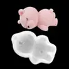 Molde de Silicone Mousse Urso Sonolento Desenho Animado 3D Mousse Tridimensional Bolo Sorvete Urso Decoração de Bolo de Chocolate