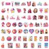 60 Novos Adesivos Graffiti da Barbie do Filme para Carros, Malas, Scooters, Adesivos Impermeáveis para Carro no Atacado