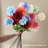 Flores Crisântemos com Chama Artificial para Casamentos, Auditórios, Decoração de Parede de Fundo para Casa e Hotel, Venda por Atacado do Fabricante
