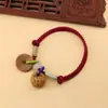 Nuevo Pulsera Estilo Chino, Pulsera de Madera de Durazno, Pulsera Protectora para Bebés y Niñas, Estilo Nacional Popular para Hombres en su Año Zodiacal para Ahuyentar el Miedo
