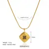 Juego de Joyería Dazan al por Mayor Acero de Titanio Recubierto de Oro Real de 18K Pendientes y Collar Super Estrella Versátil de Lujo Ligero