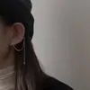 Aretes de Cruz, Aretes de Estilo Frío, Aretes para Doble Perforación, Sencillos Elegantes, Estilo Largo, Moda Dulce y Fresca, Tendencia Estilo Coreano