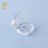 Nova caixa de plástico transparente pequena em forma de gelo monocromática para sombra de olhos, iluminador, blush, maquiagem, esmalte, creme