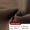 Fabricante de Sarja Têxtil Respirável Tecido Waffle Poliéster Algodão Liso Tingido em Fio Waffle Cetim