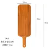 Bandeja Retangular de Bambu Transfronteiriça para Pão, Frango Frito, Bife, Assados, Espetinhos de Churrasco, Design Simples para Uso Doméstico e Comercial, Restaurante, Estilo Japonês e Coreano