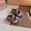 Zapatos Birkenstock para Niñas Nueva Colección Primavera y Otoño 2025 Moda Infantil Suela Suave Zapatos de Frijol de Lana Zapatos Lindos de Dibujos Animados para Niñas