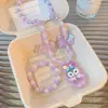 Acessórios Infantis Meninas Desenho Animado Princesa Conjunto de Colar e Pulseira com Contas Colar com Pingente de Menina Acessórios de Joias para Bebê